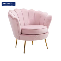 Fauteuil de Manucure Rose Wally Beauty pour Salon de Coiffure et d'Esthétique, Table de Massage Électrique