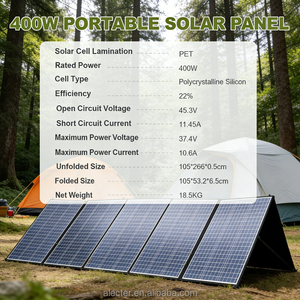 Panneau solaire portable Alecter Solar Easy Carry 400W, pliable, haute efficacité 23,5%, étanche IP66, solution d'alimentation compacte pour camping-car - Product Image 2
