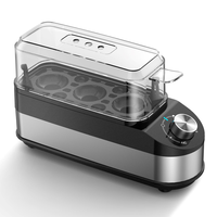 Cuiseur à œufs électrique en plastique, cuiseur à œufs basique pour un usage quotidien, fonctionnement simple à un bouton, petit appareil de cuisine Sunsir