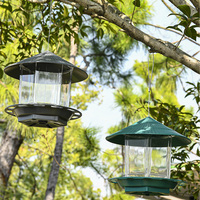 Mangeoire à oiseaux en plastique résistante à la rouille, à fixer au mur, pour pelouse, balcon, jardin, cour arrière, extérieur, suspendue