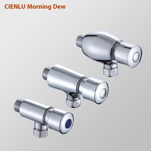 Válvula de descarga de orina oculta de rocío matutino de cobre, válvula de inodoro público de cierre automático con retardo de presión manual para uso en el baño - Product Image 2