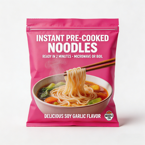 Fideos de Trigo Duro Pre-cocidos Veganos, Naturales, Listos para Cocinar, Bajos en Sal, en Caja a Granel - Product Image 6