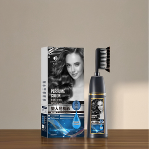 Commercio all'ingrosso della fabbrica naturale a base di erbe tinture per <span class=keywords><strong>capelli</strong></span> Semi-permanenti in crema con pettine spazzole 100ml e 400ml opzioni di Volume - Product Image 3