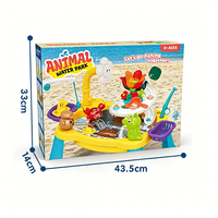 Fontaine électrique en forme de nuage, pêche magnétique, jeu sensoriel d'arrosage, table de jeu en plastique pour l'eau et le sable, jouets de plage pour enfants
