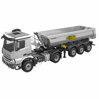 Camion benne télécommandé HUINA Kabolite K5801 1/14 en métal renforcé, modèle de tracteur-remorque 4x4 à 12 canaux 2.4G avec chargeur