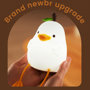 Lámpara Nocturna LED de Silicona con Forma de Pato, Recargable por USB, con Sensor Táctil y Regulable, para Niños, Dormitorio Infantil y Regalos - Product Image 4