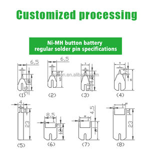 Batterie de remplacement LiMnO2 3V 540mAh CR2450 pour Verifone VX520 avec connecteur filaire - Product Image 4