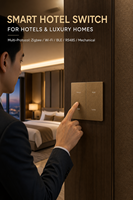 Prix d'usine – Interrupteur mural électrique Zigbee Tuya pour hôtel, commande vocale pour toute la maison, panneau d'alimentation PC