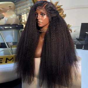 วิกผมด้านหน้า13X6 HD วิกผมลูกไม้สวิส yaki ลูกไม้ด้านหน้า12A บราซิลเลียน - Product Image 1