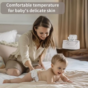 Calentador de Toallitas Húmedas para Bebés de Gran Capacidad con 3 Temperaturas y 3 Niveles de Brillo, Luz Nocturna, Calienta Toallitas - Product Image 3