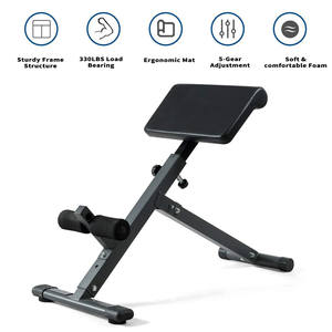 <span class=keywords><strong>Chaise</strong></span> romaine en acier de qualité commerciale, extension hyper inversée, banc d'exercice pour le bas du dos de haute technologie pour une utilisation à domicile - Product Image 4