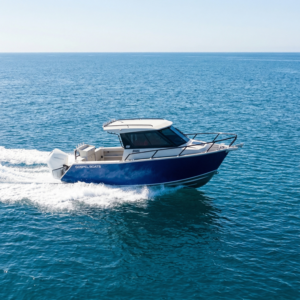 Barco de Pesca de Aluminio <span class=keywords><strong>Gospel</strong></span> de 25 pies (7.5 m) con Motor Fuera de Borda, Yate con Cabina, para Deportes y Recreación en Alta Mar, Capacidad para 8 Personas - Product Image 1