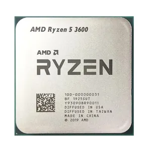 适用于Ryzen 5 3600 R5 3600 3.6 GHz六核十二线程中央处理器7NM 65W L3 = 32m 100 000000031插座AM4