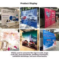 Murs d'affichage portables en aluminium de 3 m x 2,3 m, bannières publicitaires personnalisées avec logo, présentoirs pour salons professionnels et cérémonies d'ouverture