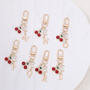 Dibujos animados fruta inglés letra auricular colgante pequeño claro lindo coche llavero accesorios decorativos moda Aleación de Zinc bolsa - Product Image 4