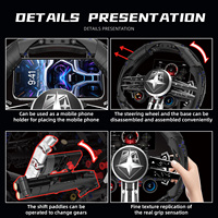 Set Blok Bangunan Model Roda Kemudi Simulasi Mobil Balap Supercar Hadiah Ornamen Dasbor Interaktif Paddle Gear MOC