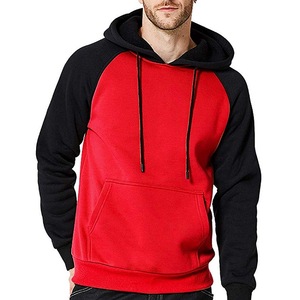 Sweat à capuche polaire d'hiver pour homme de qualité supérieure, manches raglan unies, brodé, anti-boulochage et coupe-vent, prix de gros - Product Image 1