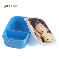 Boîtes à Lunch de Sublimation Prosub, Personnalisables, en Plastique Rectangulaire à 2 Compartiments pour Enfants, Idéales pour la Rentrée des Classes