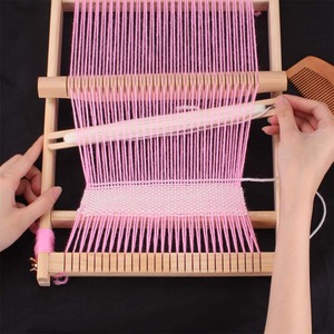 Tự làm kim may công cụ tay máy dệt kim dệt Loom Kit gỗ tấm thảm dệt gỗ đa thủ công dệt Loom - Product Image 3