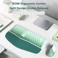 Combo de Teclado y Ratón Inalámbrico Ergonómico MOFII 2.4G con Reposamuñecas, Ratón Vertical de 1600DPI para PC/Laptop/Escritorio, en Stock
