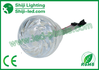 Lampes LED à points couleur pleine gamme 60mm GS8206 DC24V IP65 18pcs SMD5050 RGB double face avec contrôleur WIFI pour parcs à thème