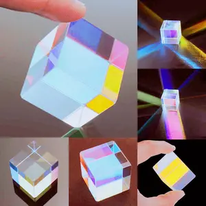 ปริซึมแสงสี30X30X30mm ลูกบาศก์ RGB Combiner ปริซึม Dichroic ข้าม