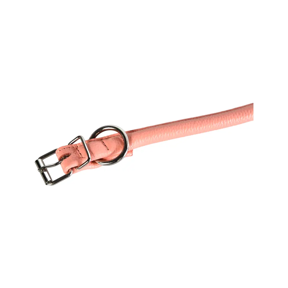 Dog Collar Manufacturer OEM ODM Wholesale Custom Logo Pet Collar Adjustable Pink Dog Training Collar Leather Full Grain