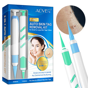 Aliver 2 trong 1 da tự động loại bỏ thẻ kit công cụ sửa chữa da mụn cóc Remover vá mụn trứng cá điều trị mụn trứng cá da TAG Remover bút - Product Image 1