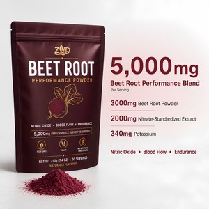 Polvo <span class=keywords><strong>de</strong></span> Raíz <span class=keywords><strong>de</strong></span> Remolacha 5000mg Mezcla para Rendimiento |   Soporte para el Óxido Nítrico y el Flujo Sanguíneo |   Suplemento Vegano Sin Azúcar <span class=keywords><strong>de</strong></span> Frambuesa Azul - Product Image 3