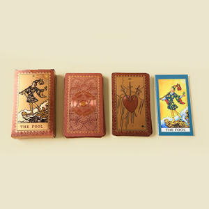 Yeni Klasik Tam Set Altın Varaklı <span class=keywords><strong>Tarot</strong></span> Plastik Su Geçirmez <span class=keywords><strong>Tarot</strong></span> Başlangıç Seviyesi Masaüstü Oyun Kartları Oyunu - Product Image 6