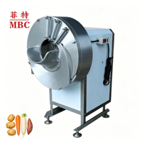 MBC Commerciële RVS Groentesnijmachine voor aardappel, wortel, komkommer, radijs, julienne snijapparatuur