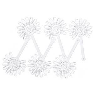Palette de 120 échantillons en ABS en forme d'éventail pour présentation de couleurs d'ongles, carte d'affichage transparente pour vernis gel naturel, et palette d'entraînement pour faux ongles - Product Image 3