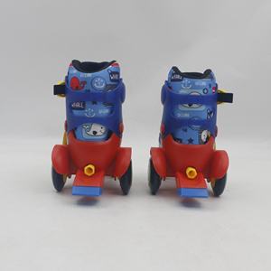 Patins à <span class=keywords><strong>glace</strong></span> bleus réglables avec roues lumineuses <span class=keywords><strong>pour</strong></span> débutants, dimensions réglables, patins <span class=keywords><strong>pour</strong></span> enfants, tout-petits, garçons, filles - Product Image 5