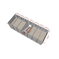Maison conteneur en acier à panneaux sandwich, préfabriquée, isolée, moderne, modulable, à deux étages, 14,1 m², en kit, personnalisable, pour vente en gros