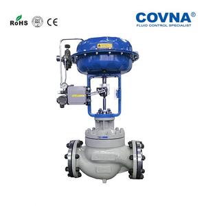 Vanne de régulation pneumatique à diaphragme à 2 voies de haute qualité Covna, vanne pneumatique pour air comprimé, vapeur, eau, gaz avec positionneur - Product Image 3
