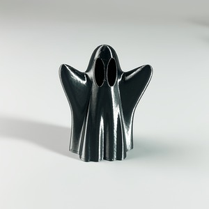 Ornamento Fantasma Stampato in 3D, Stile Minimalista Bianco e Nero, Decorazione da Scrivania 3D, Modello Atmosferico per Halloween, Decorazione Festiva - Product Image 3