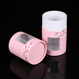 High-End Custom Printed <b>round</b> Paper Tube Packaging <b>Boxes</b> Lid for Jewelry Cosmetic Gift Packaging-Wholesale Options Available - Product Image 3