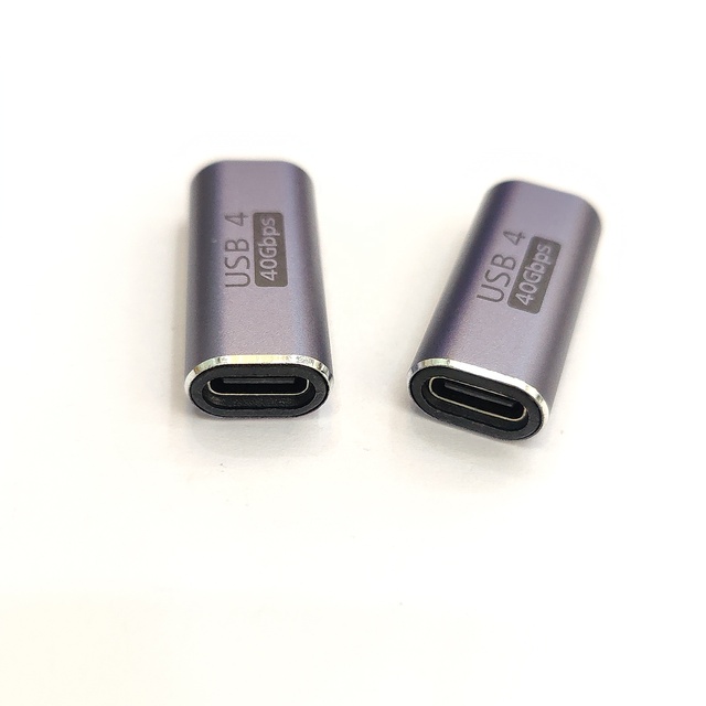 PD100w USB C Female to Female Coupler Adapter 40GB