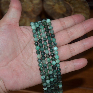 6mm Natural <strong>Colombian</strong> <strong>Emerald</strong> <strong>Beads</strong> Round, DIY Jewelry Making, Small Order OK Ready to Ship, Wholesale Price - Product Image 2