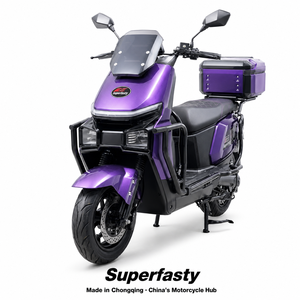 Motocicleta Superrápida de Alta Velocidad de 2000W con Batería de Litio de Largo Alcance, Frenos de Disco Dobles en las 2 Ruedas y Maletero Trasero para Adultos - Product Image 4
