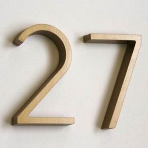 Plaques murales en métal noir de 5 pouces BUOYANT pour numéros de chambre, hôtels, bureaux, magasins, entreprises, centres commerciaux, parcs – Panneaux solides et durables - Product Image 3