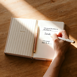 Cuaderno <span class=keywords><strong>de</strong></span> Tapa Dura con Hojas Doradas, Tela y Grabado en Relieve, con Encuadernación Cosida para Escribir - Product Image 3