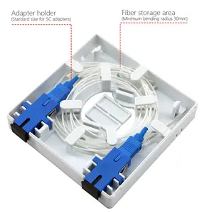 Factory price ftth 86 fiber optic face plate access wall socket desktop small box fiber optic terminal box