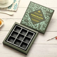 Shenzhen Packing Petite boîte à bonbons au chocolat et à la truffe Emballage en carton blanc Boîte cadeau pour biscuits au chocolat avec plateau divisé