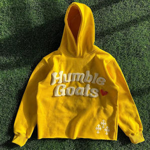 Sudadera con capucha Unisex de alta calidad con estampado 3D Puff Jogger, ropa informal deportiva esencial, Algodón puro, cuello redondo, verano personalizable - Product Image 1