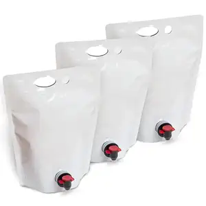 PVC Wein Blasen tasche In Box Reise Getränkesp ender Tasche Flacher Boden Kaffee beutel Kaffee kiste Beutel Ventil 250G