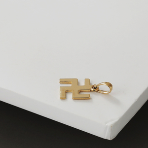 14K decorazione indù dio simbolo buddista svastica ciondolo spirituale buona fortuna collana regalo per gli uomini delle donne - Product Image 3