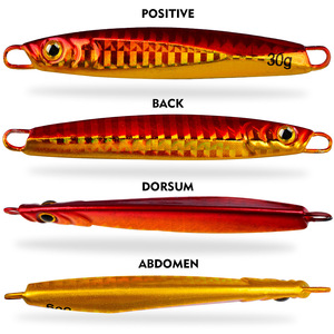 Nouveau Type de leurre Laser lumineux 7g 10g 15g 20g 30g plomb <span class=keywords><strong>poisson</strong></span> coulant rapide pêche en mer appât Jigging - Product Image 4