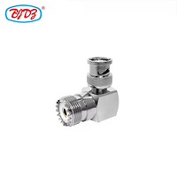 Fabricant BNC mâle coude vers UHF femelle SO-239 Jack 90 degrés angle droit RF Coax adaptateur coaxial convertisseurs