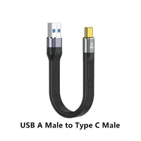 Kabel Data USB 3.1 Tipe-C 10Gbps Gen2 OTG Male Female untuk Pengisian Daya PC TV Ekstensi Hard Disk 13cm Model A-147